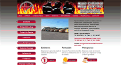 Desktop Screenshot of materialcontraincendios-mci.com
